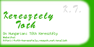 keresztely toth business card